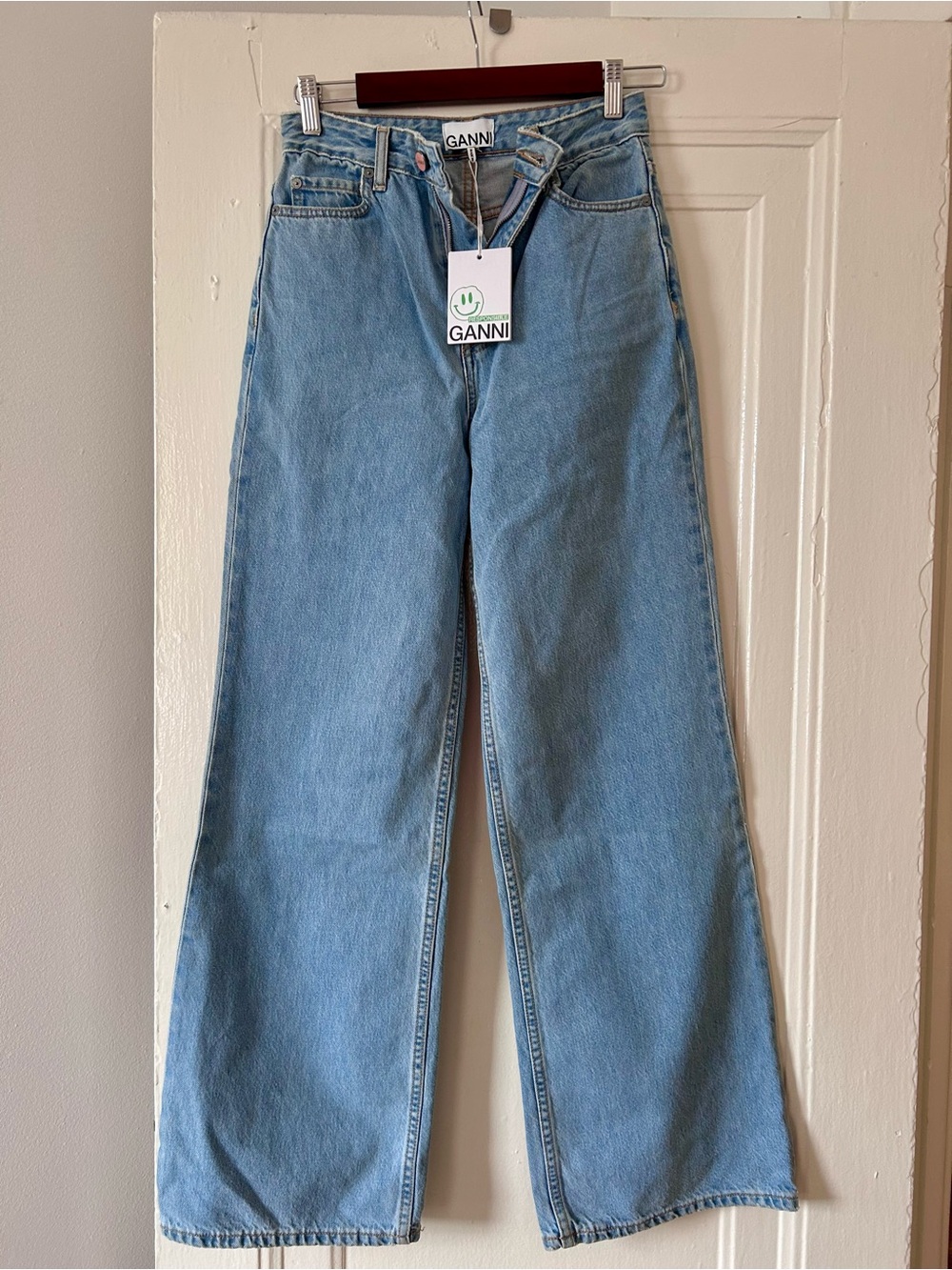 Ganni Light Blue High-Rise jeans